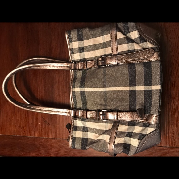 Burberry Shimmer Check Tote - Picture 1 of 7